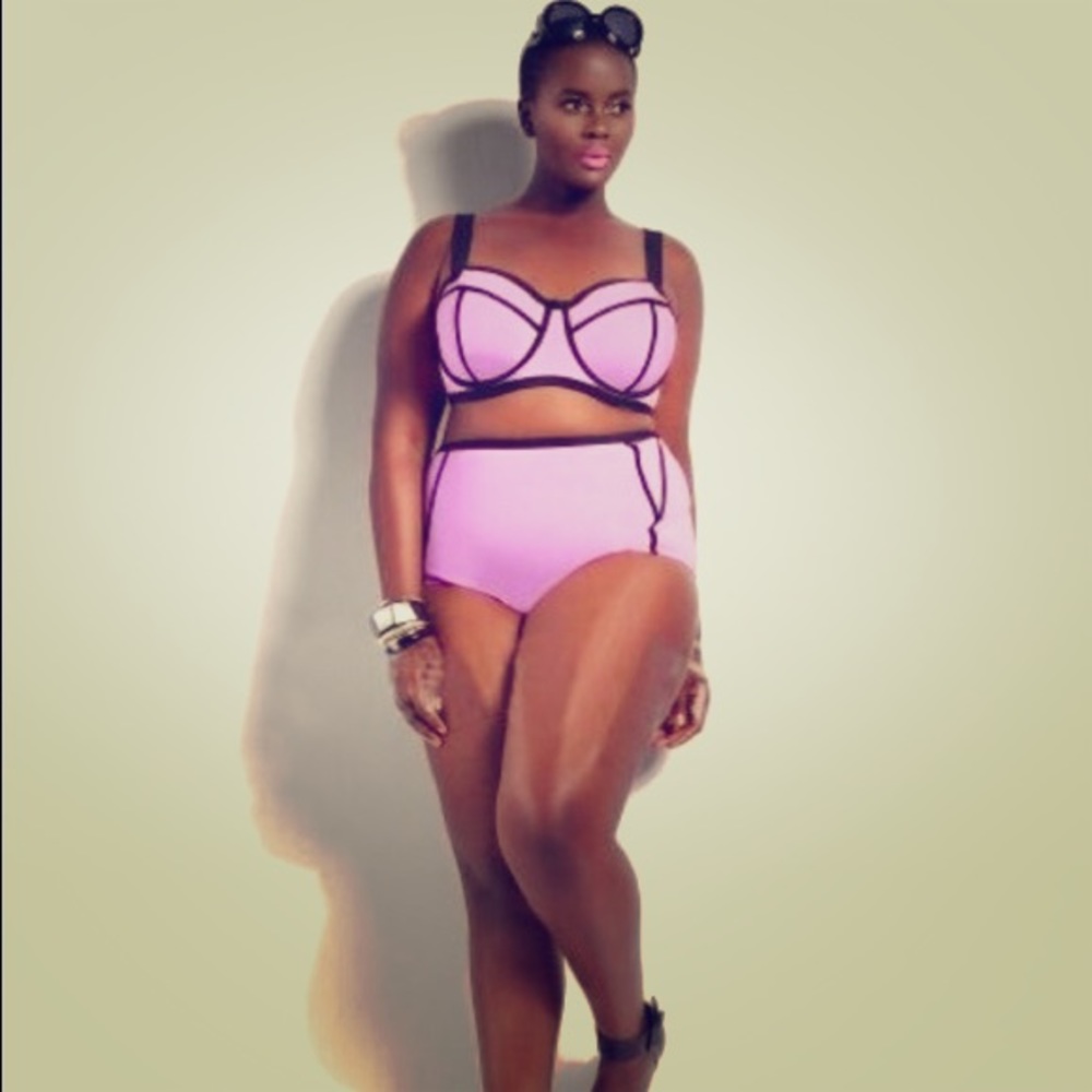Plus Size High Waist Bikini